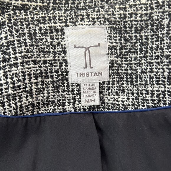 Tristan Classic Chic Tweed Black White Blazer - Medium - Picture 2 of 10